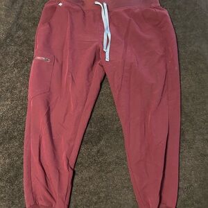 Figs Burgundy Technical Jogger Pants